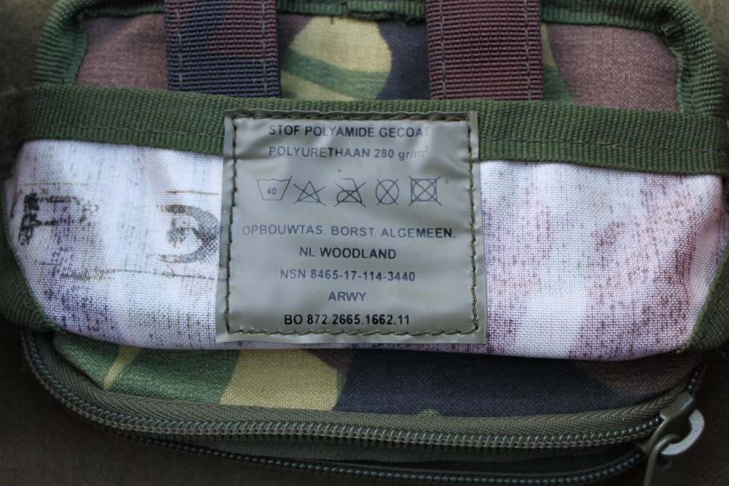 Original Dutch Military vest only green tactical combat equipment molle system